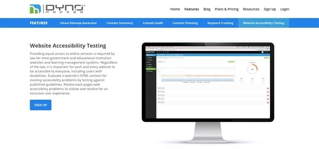 Dynomapper 是一个自动化可访问性测试工具