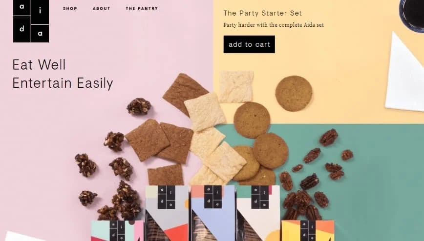 example of the Terracotta, Gun Powder, Moon Raker, Acapulco, and Manhattan website color scheme