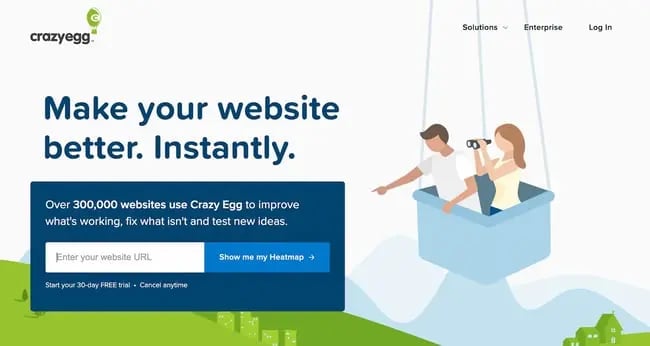 wordpress analytics plugin: crazy egg