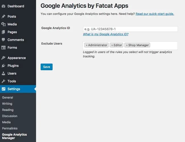 wordpress analytics plugin: analytics cat