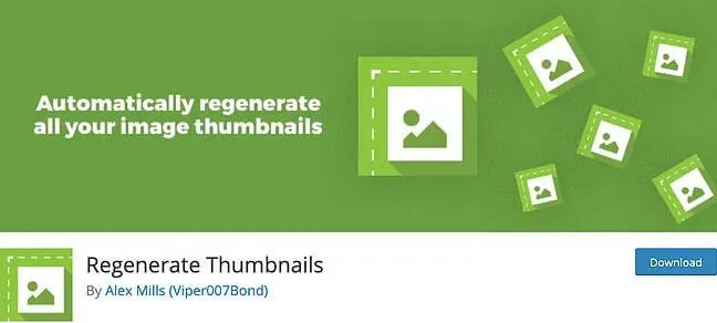 WordPress featured image plugin, Regenerate Thumbnails