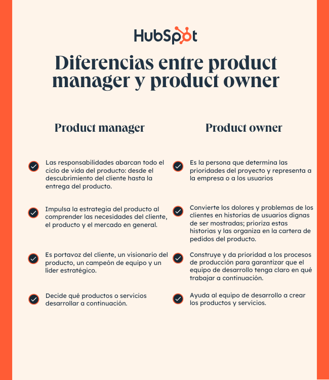 diferencias entre product manager y product owner