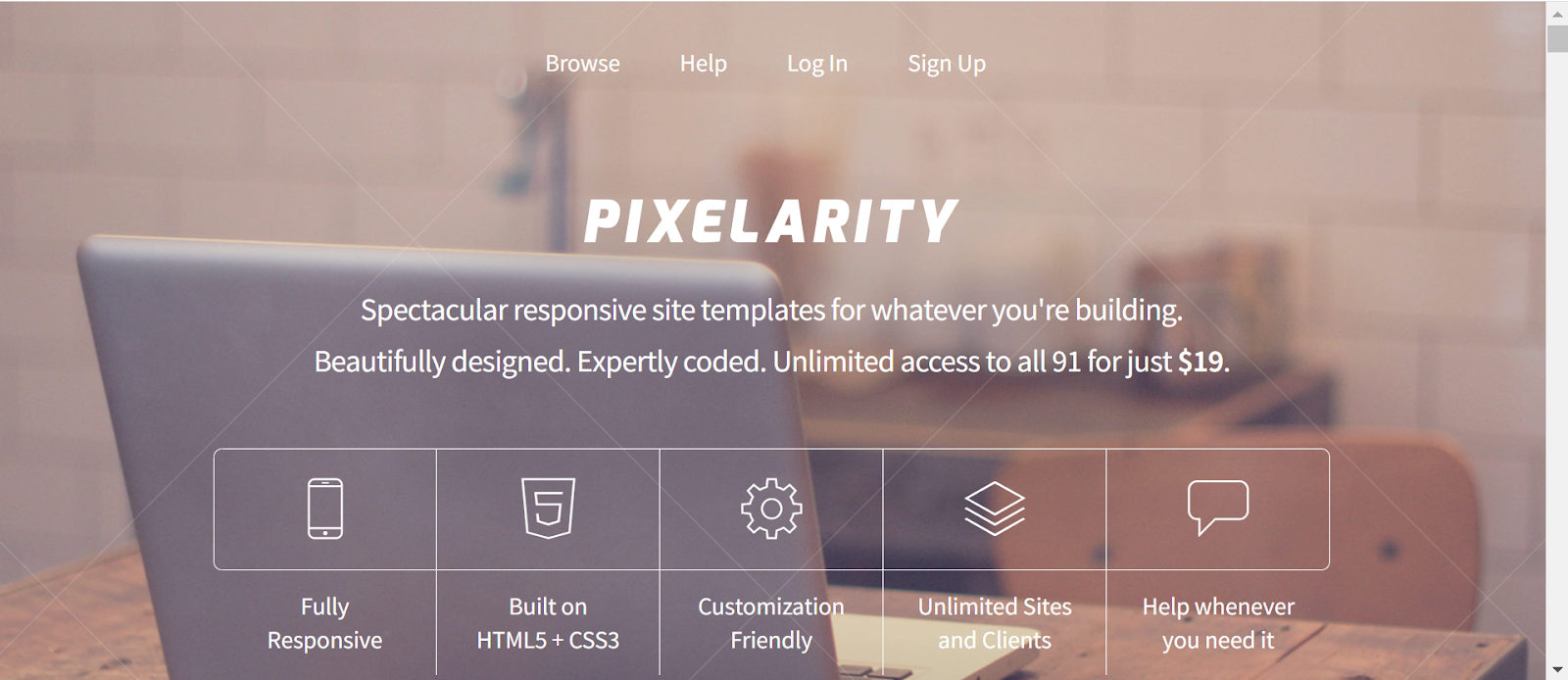 Bootstrap website templates, Pixelarity