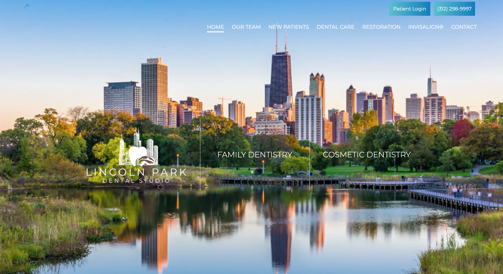 Check out Lincoln Park Dental Studio in our roundup of the best dental websites for inspiration