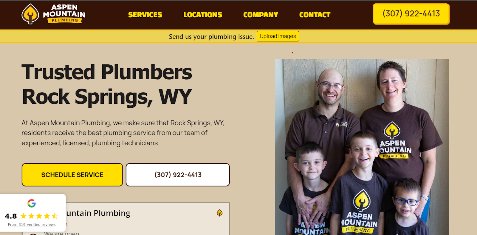 aspen mountain plumbing website