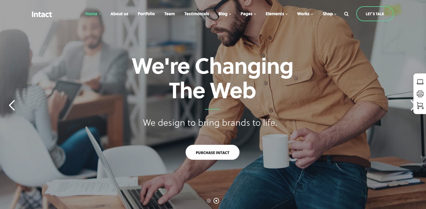 Small business WordPress themes, Intact