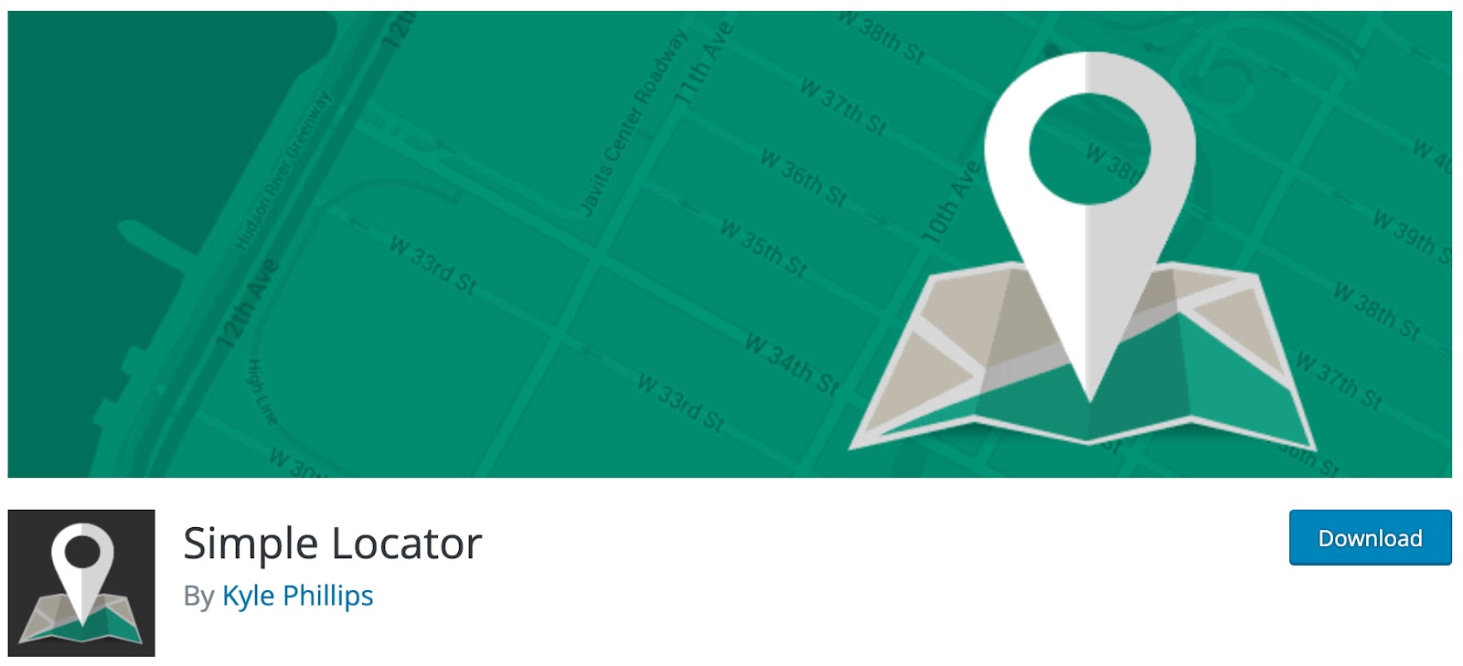 Simple Locator download screen