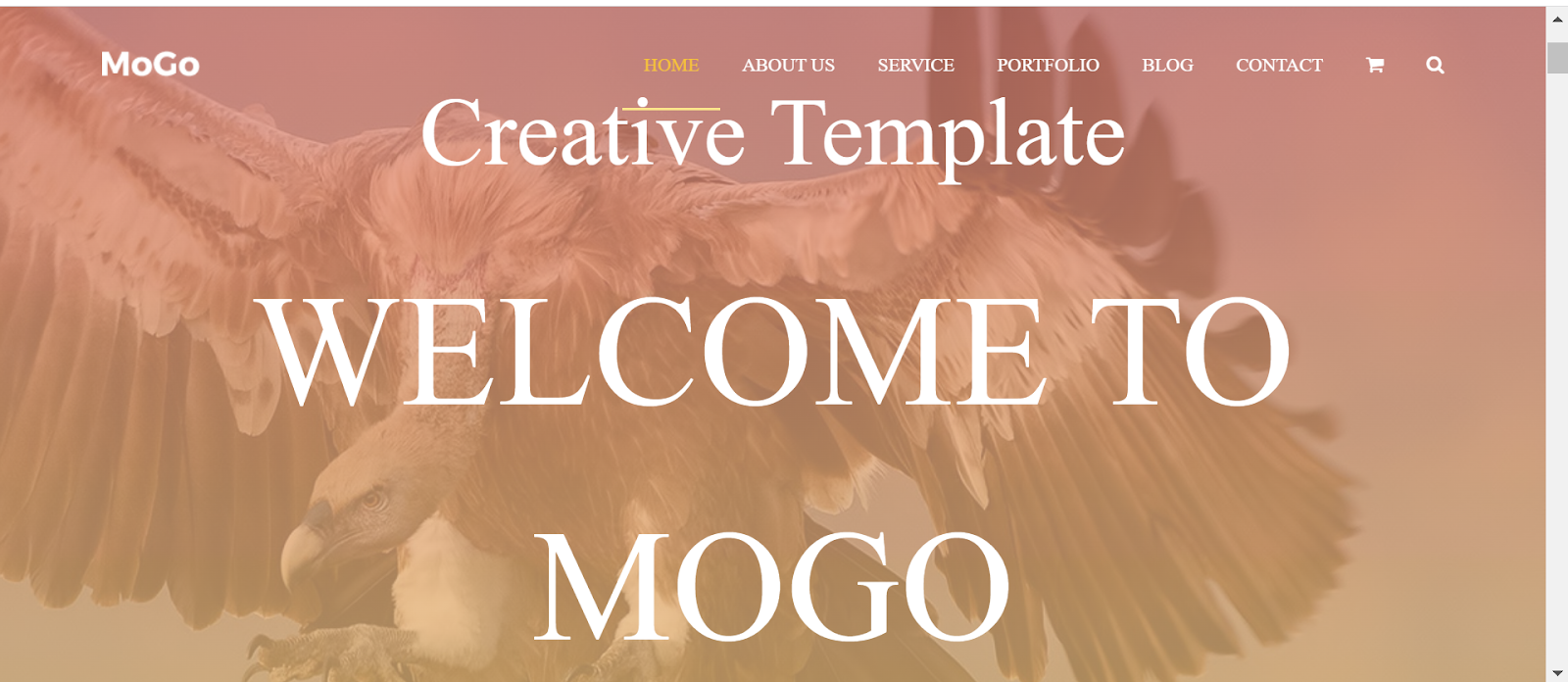 Bootstrap website templates, Mogo