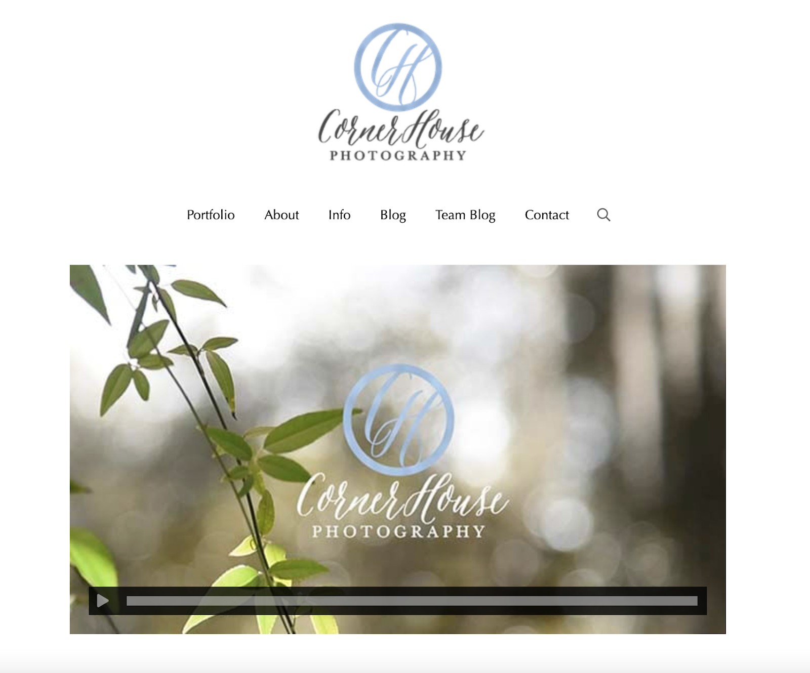 X theme wordpress example, Corner House Photography