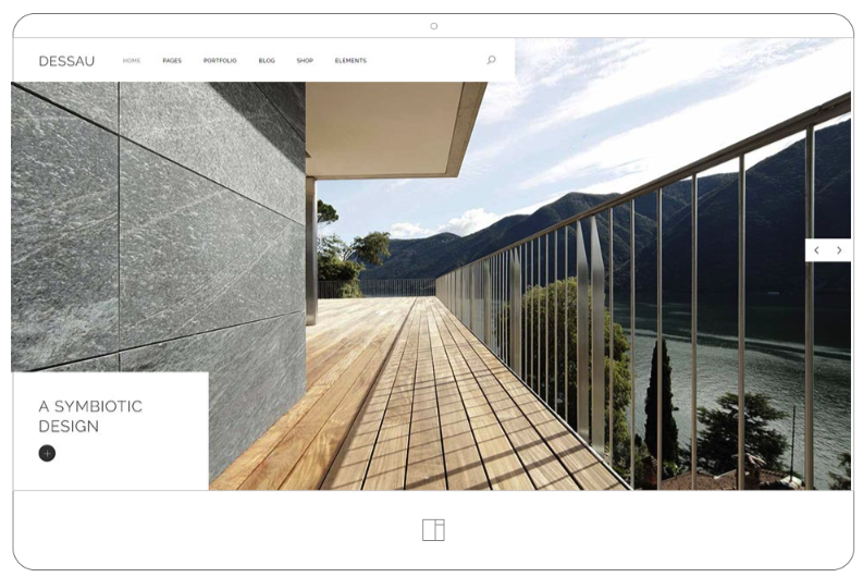 Interior design WordPress theme, Dessau