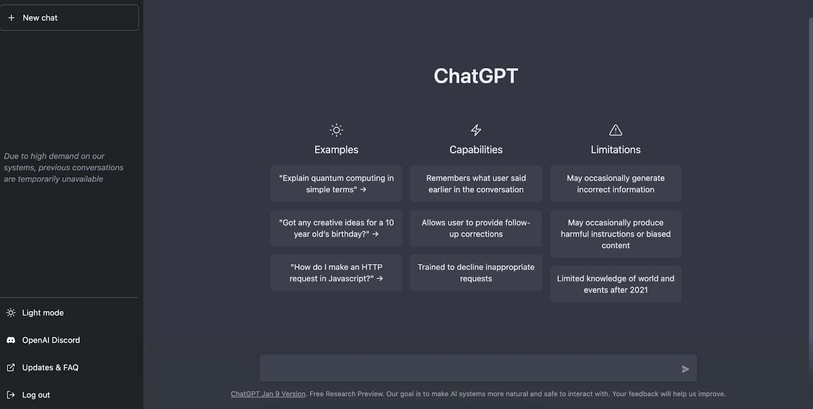 ai websites: ChatGPT