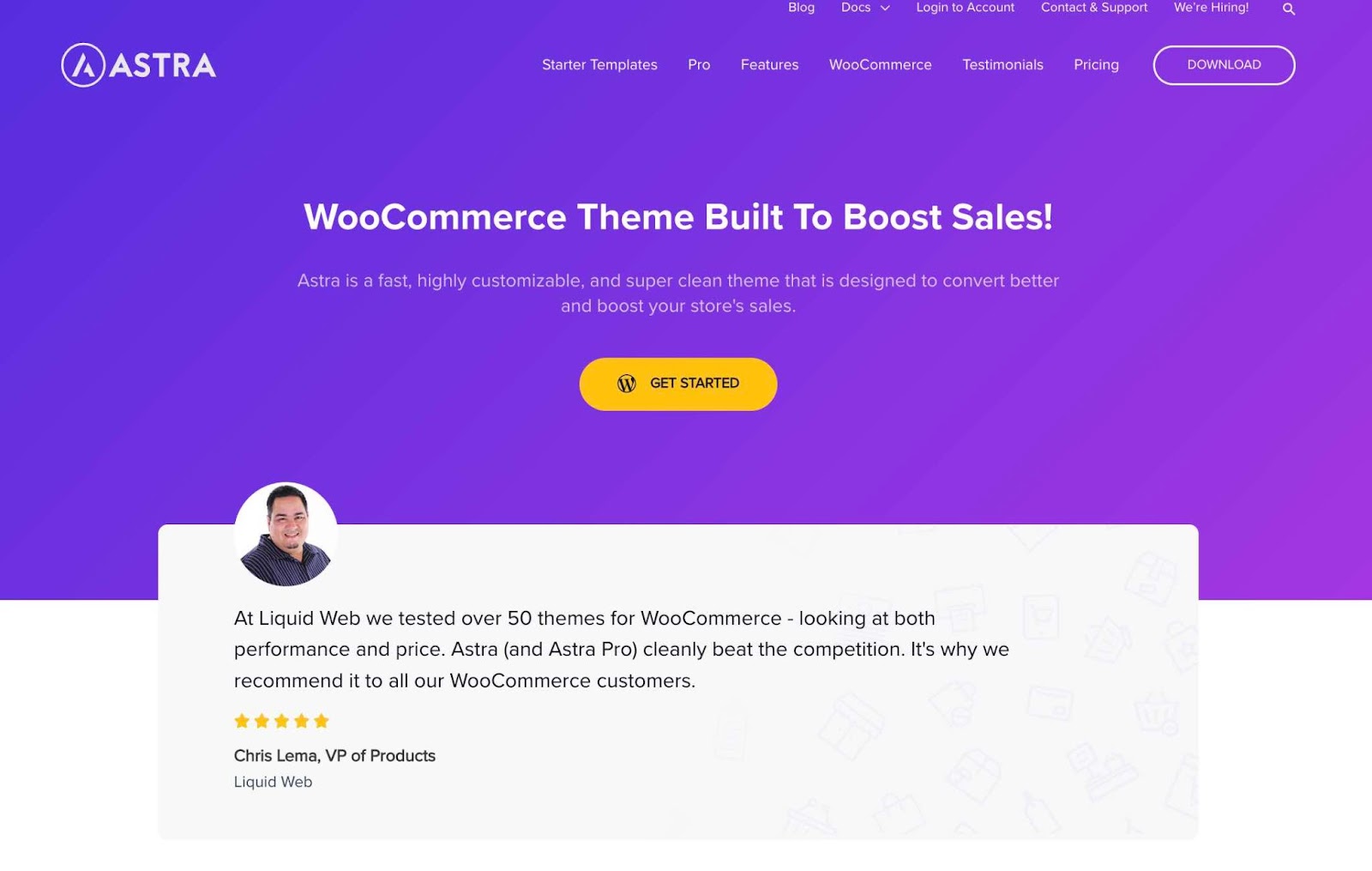 astra integration, woocommerce