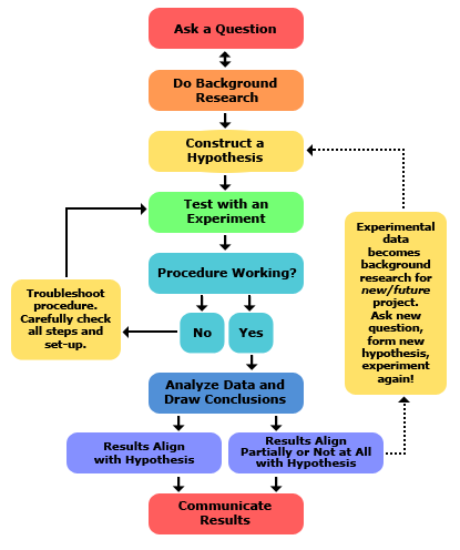 Scientific method infographic for building a process for growth