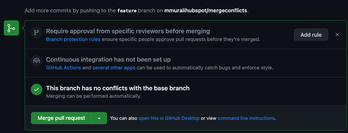 merge pull request screen