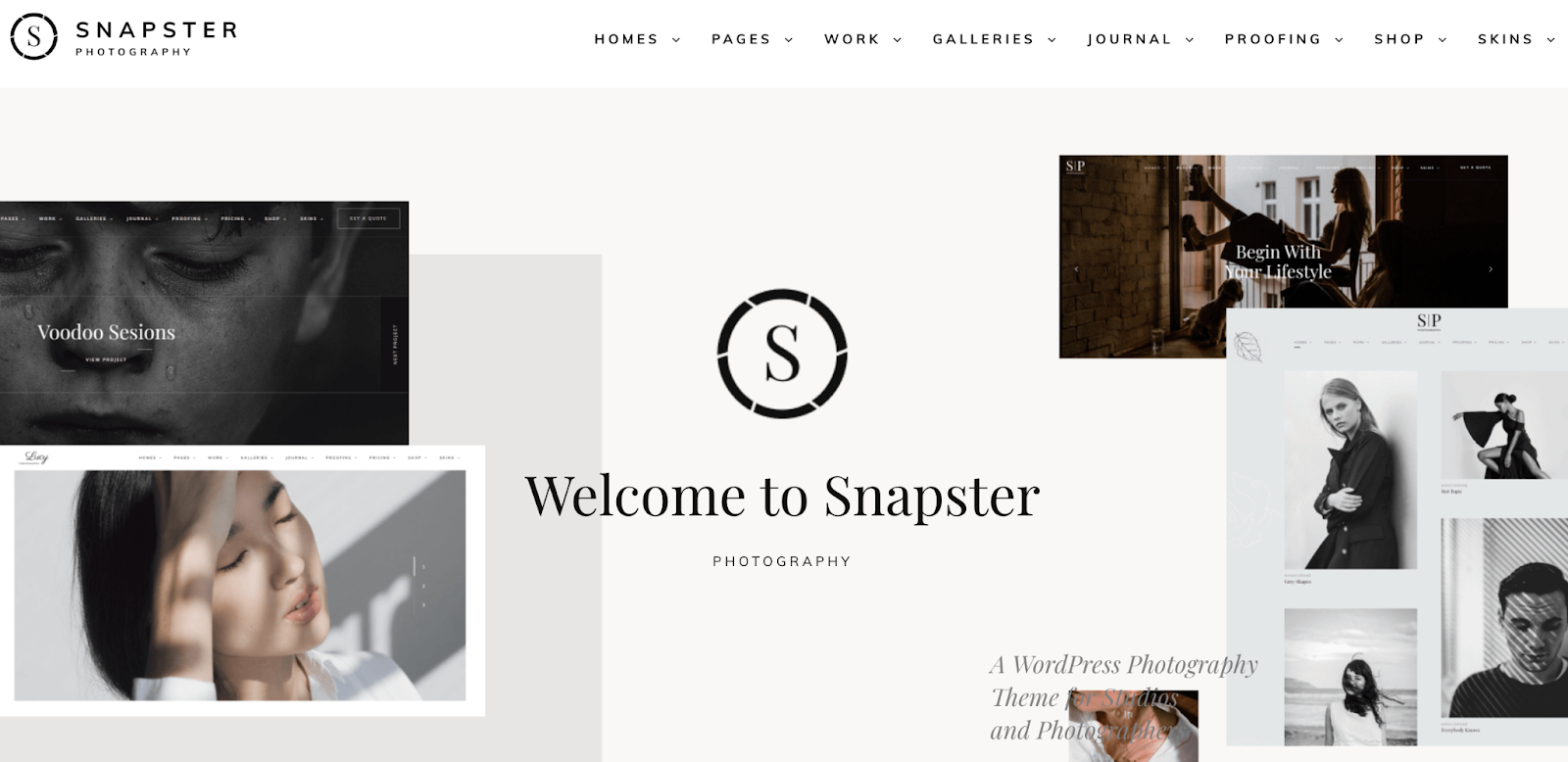photography website templates, Snapster
