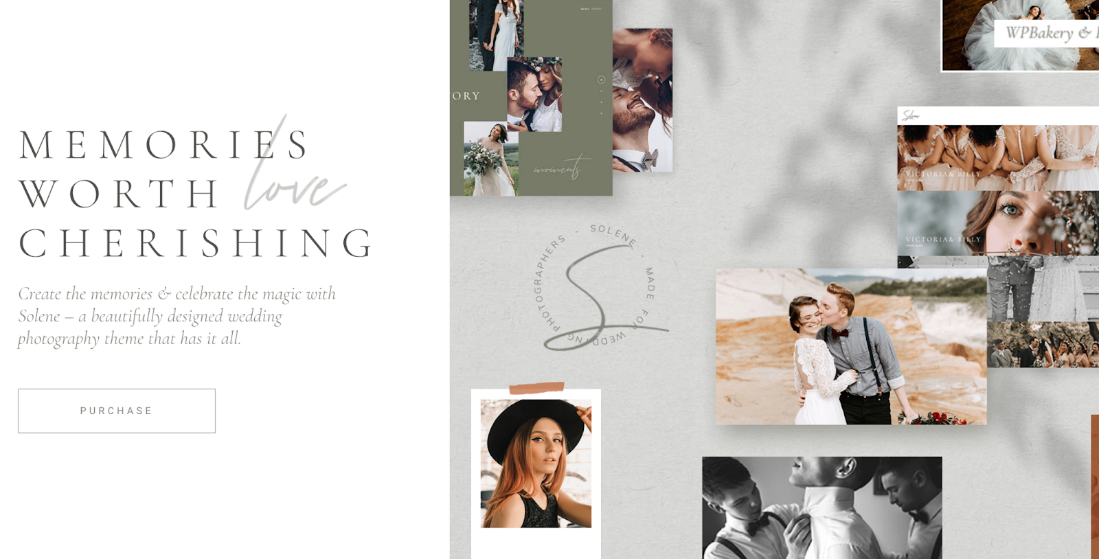 photography website templates, Solene