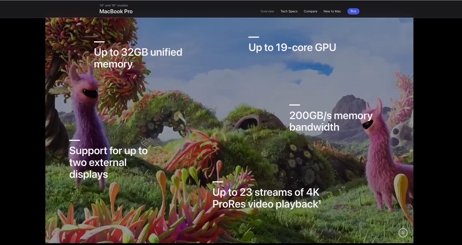 Apple’s MacBook Pro website
