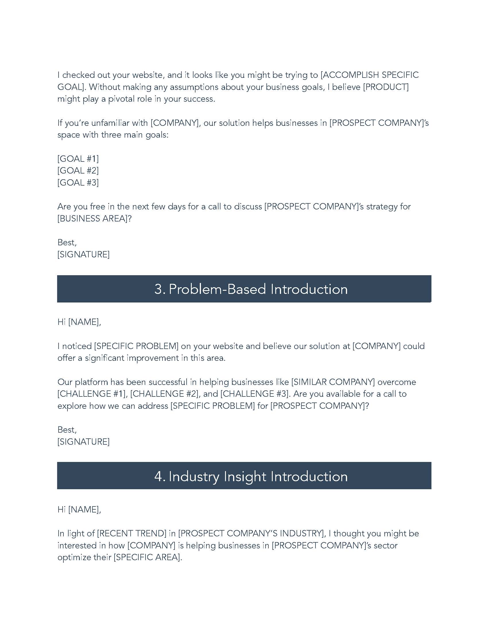 Page 3- Sales Email Templates