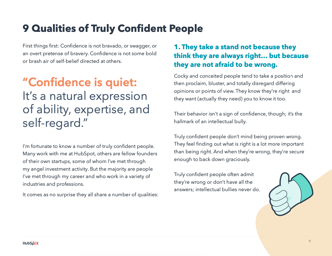 9 qualities of truly confident people