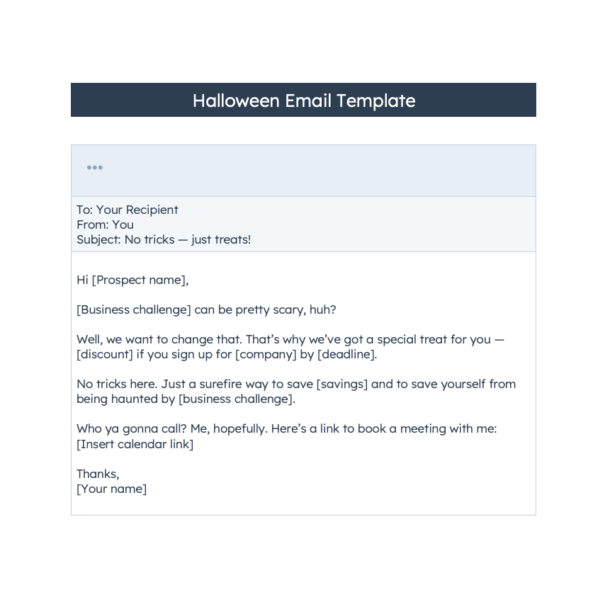 halloween email template