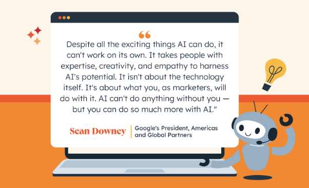 quote from google's sean downey on the impact of AI