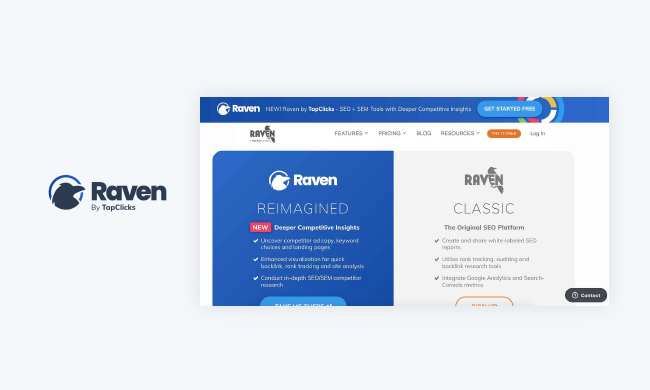 business intelligence tools: raven tools