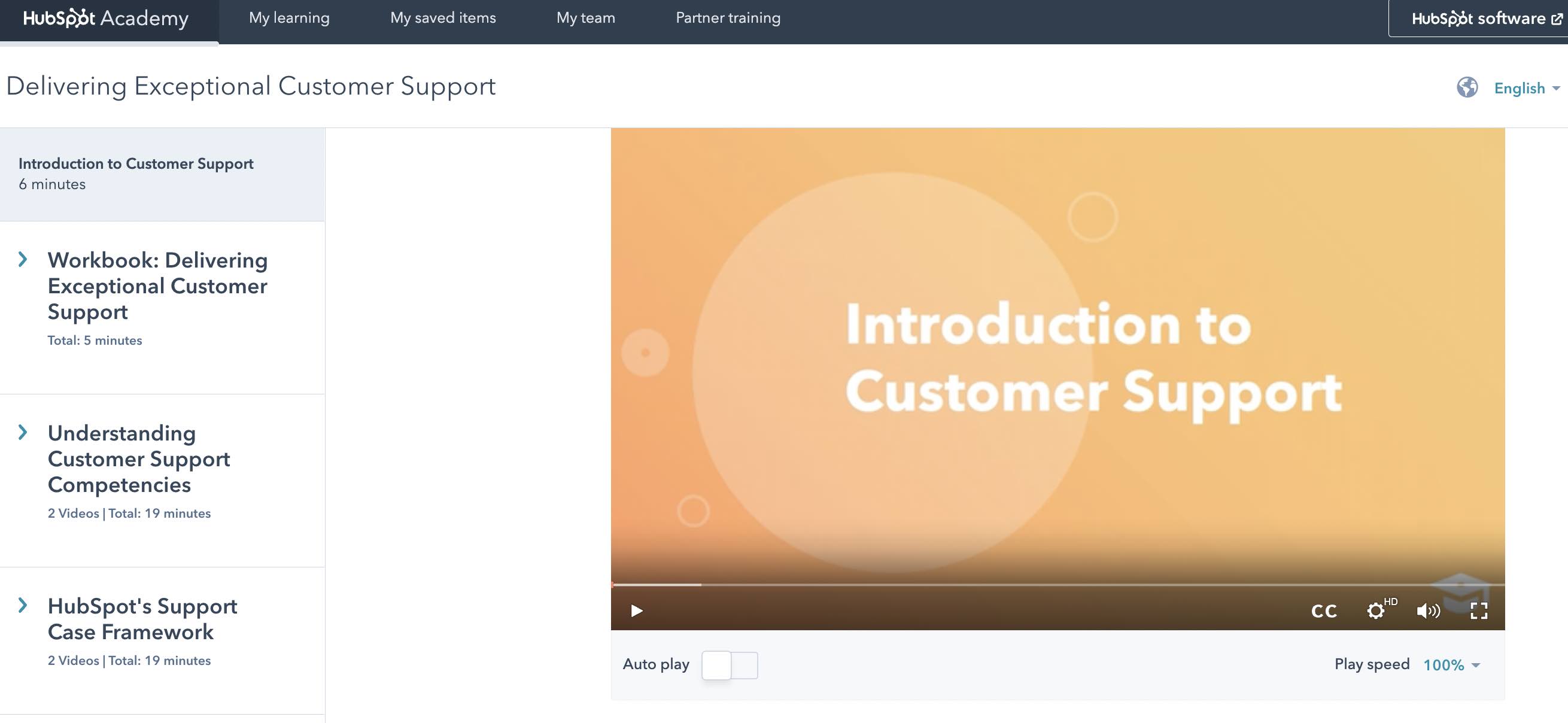 Business acumen training, HubSpot customer support