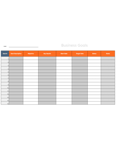 business plan excel sheet