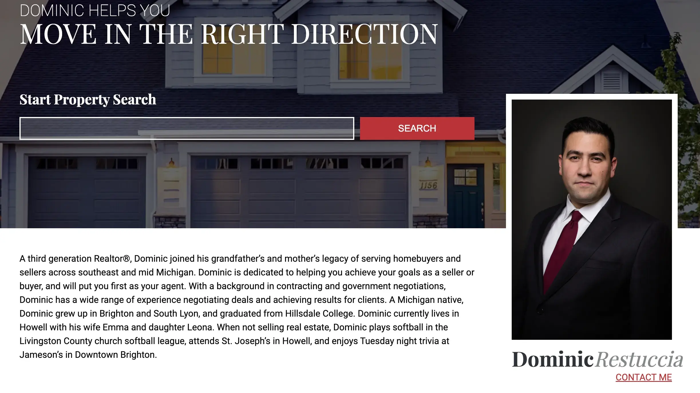 real estate bio, dominic restuccia