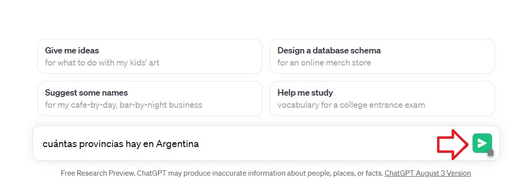 ChatGPT ejemplos: escribe tu petición