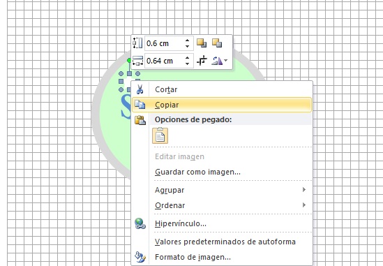 cómo hacer un logotipo en Word: copiar elementos