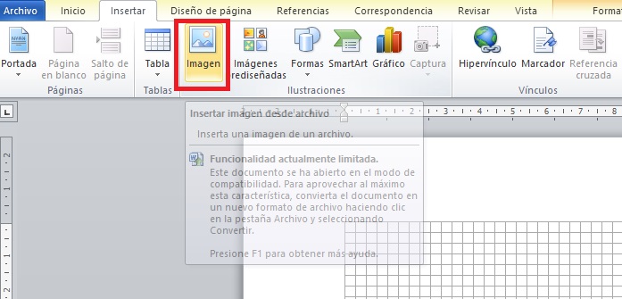 Cómo hacer un logo en Word: agregar imagen desde el explorador