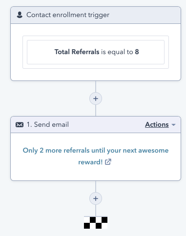 Notificaciones para programas de referidos en HubSpot