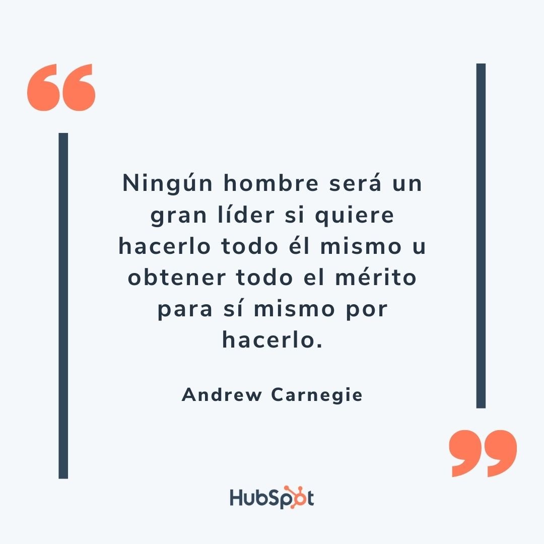 Frase de liderazgo de Andrew Carnegie