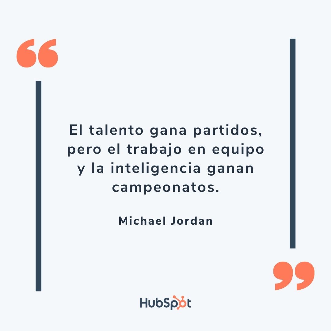 Frase de liderazgo y trabajo en equipo de Michael Jordan