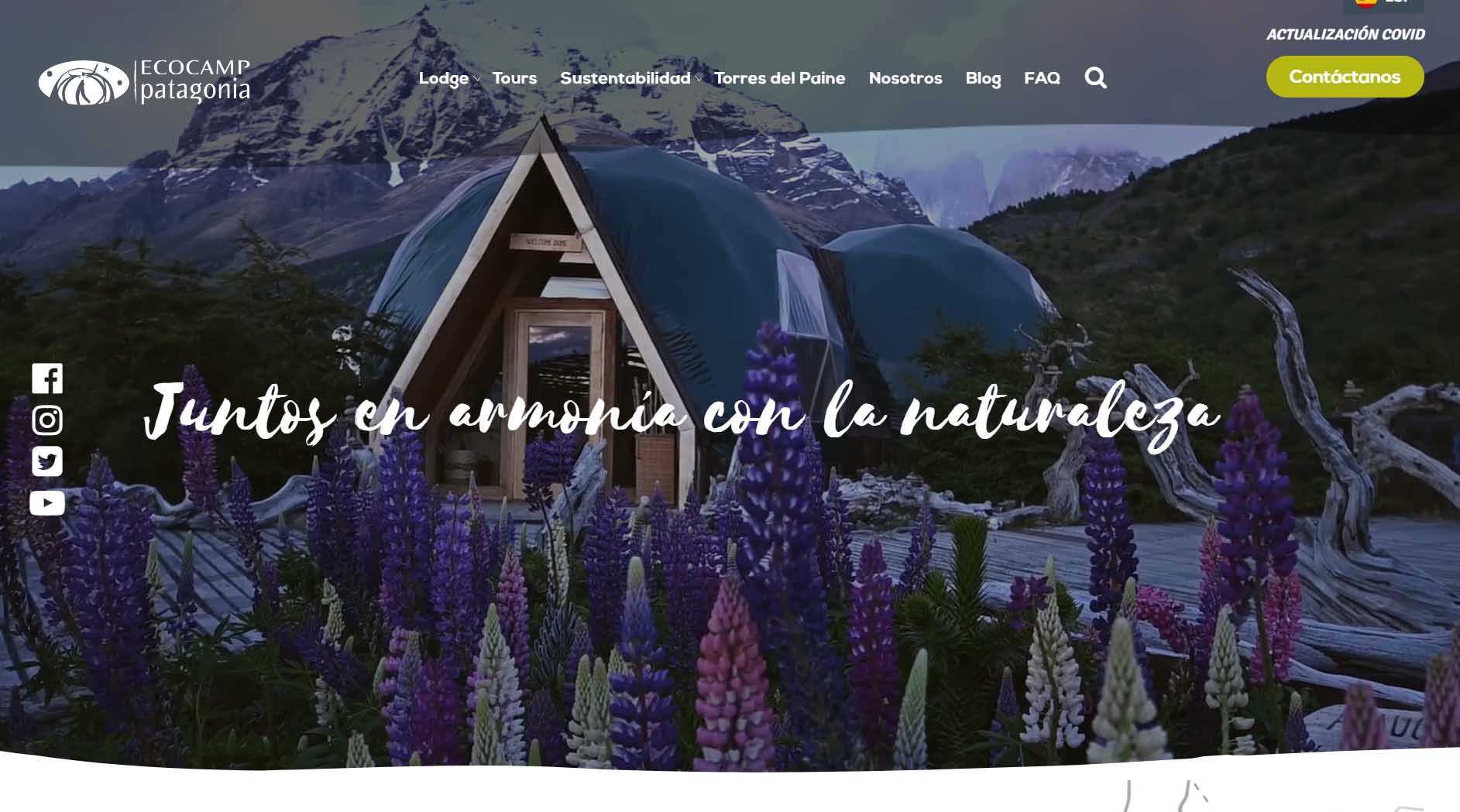 publicidad hoteles: Ecocamp Patagonia