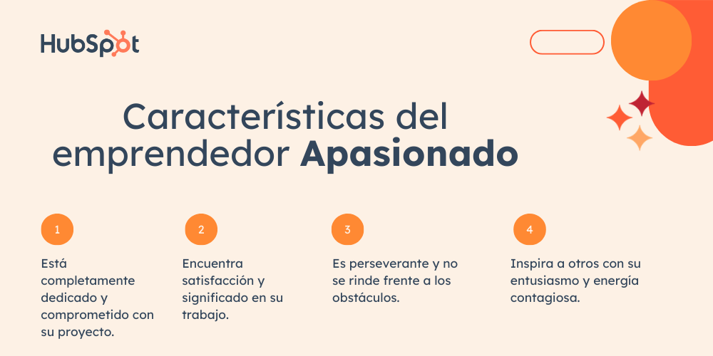 Características del emprendedor Apasionado