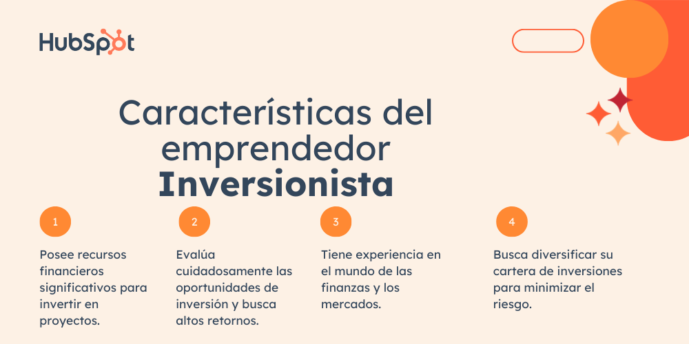 Características del emprendedor Inversionista