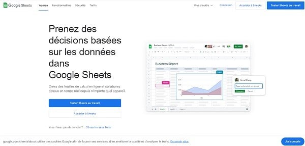 outil suivi commercial Google Sheets