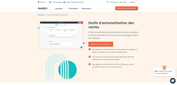 outil suivi commercial HubSpot