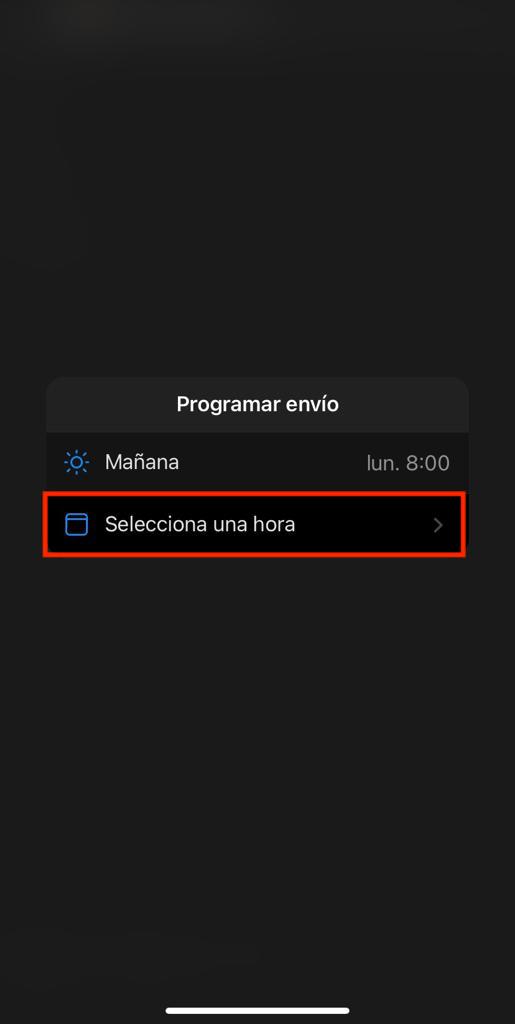 Cómo programar un correo con la app móvil de Outlook