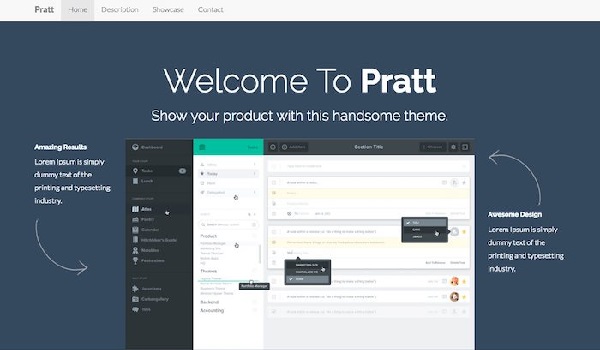 template bootstrap Pratt