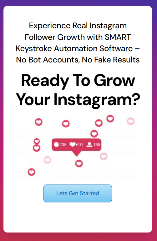 Ejemplos de bots de Instagram: follow adder