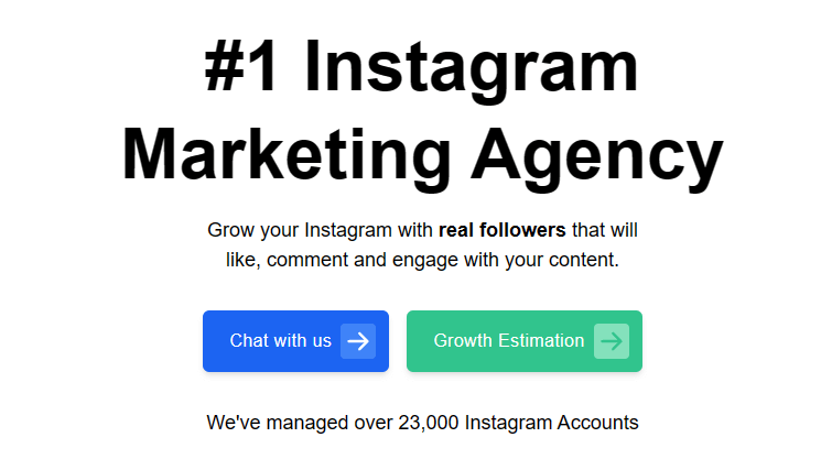 Ejemplos de bots en Instagram: social boost