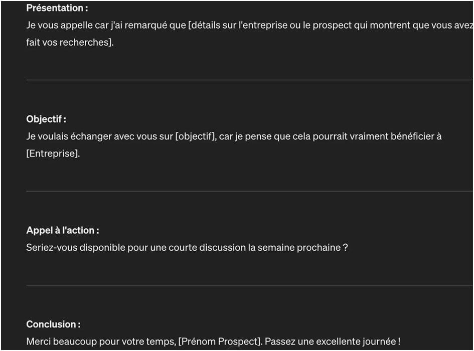 Rédiger un script d'appel téléphonique personnalisé 2