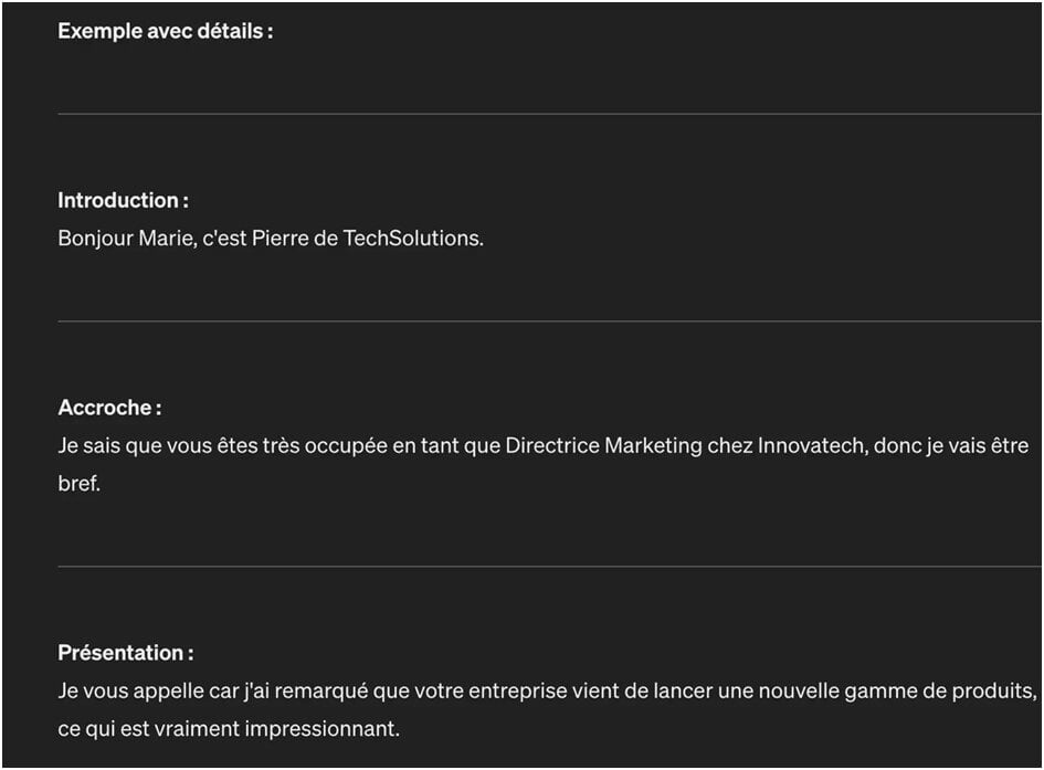 Rédiger un script d'appel téléphonique personnalisé 3