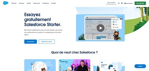 outil suivi commercial Salesforce