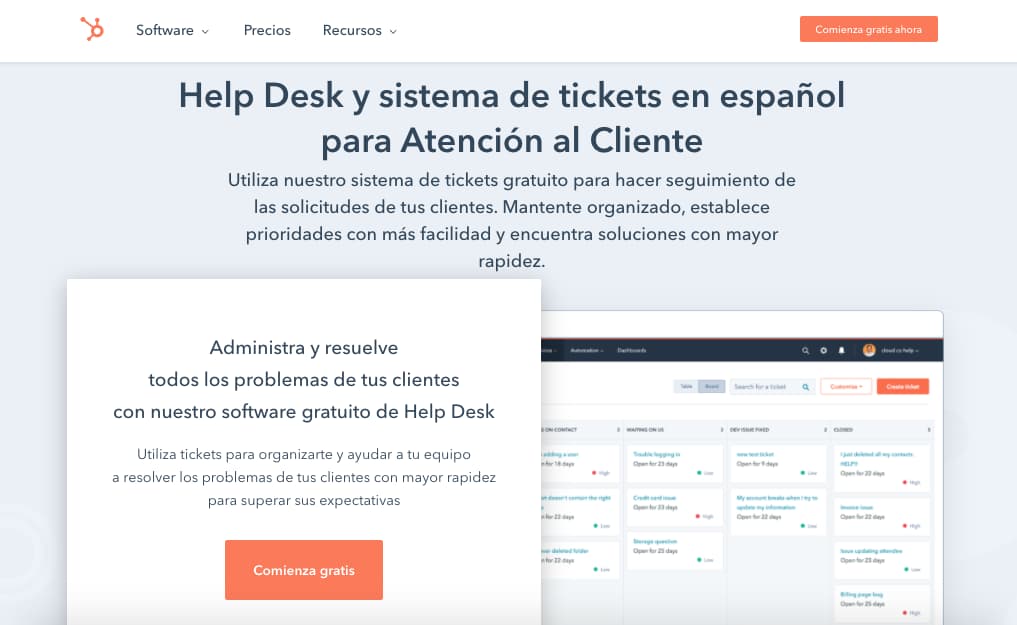 Software de soporte técnico a distancia: Help Desk