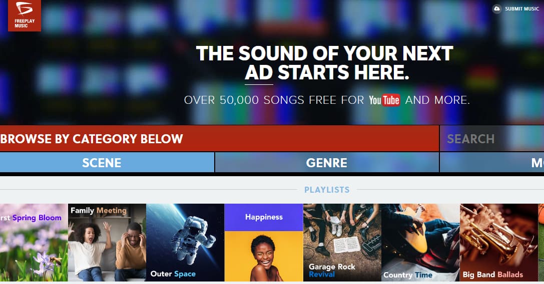 música gratuita para videos freeplay music