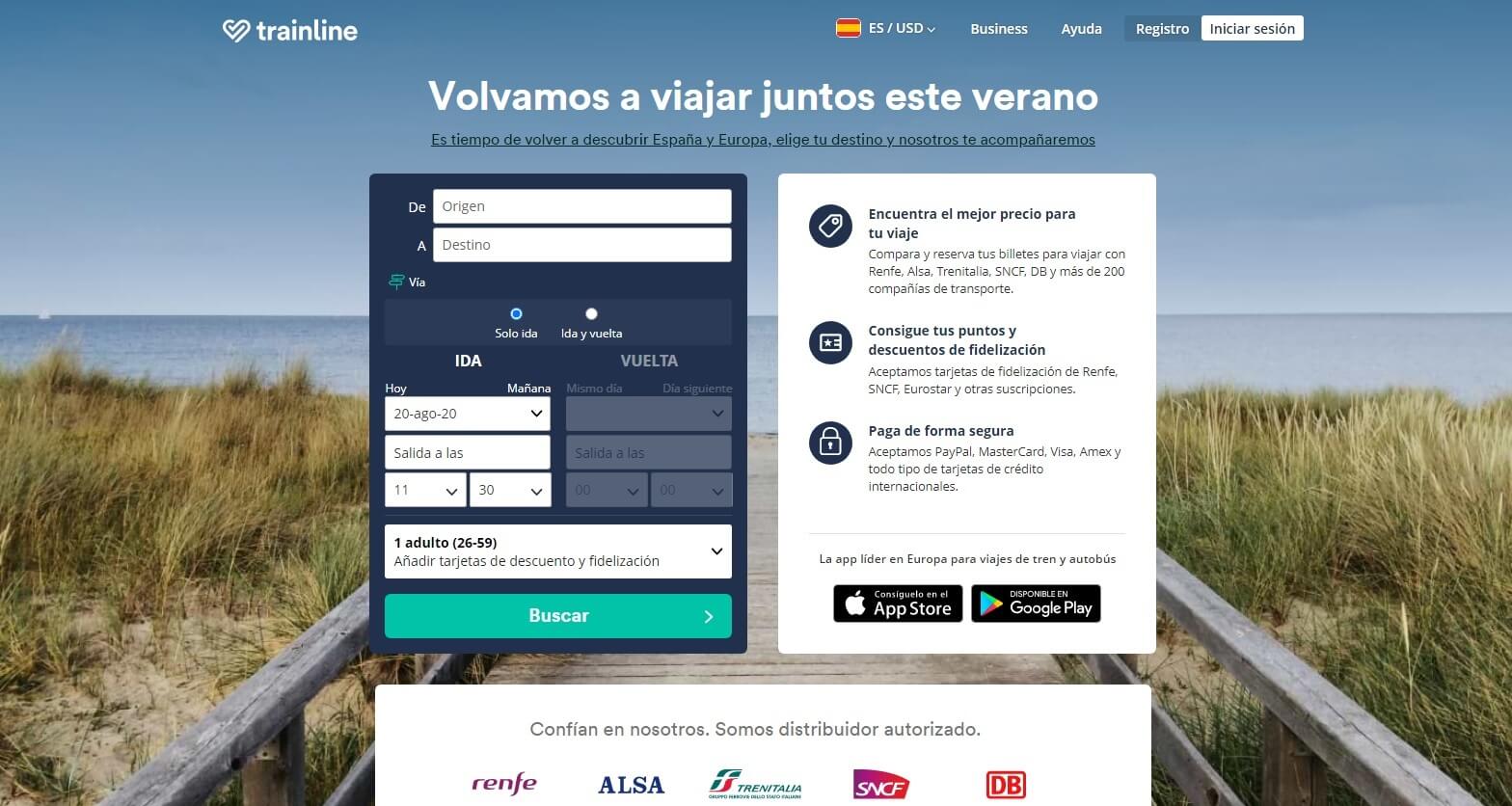 ejemplo de buena atención al cliente de Trainline